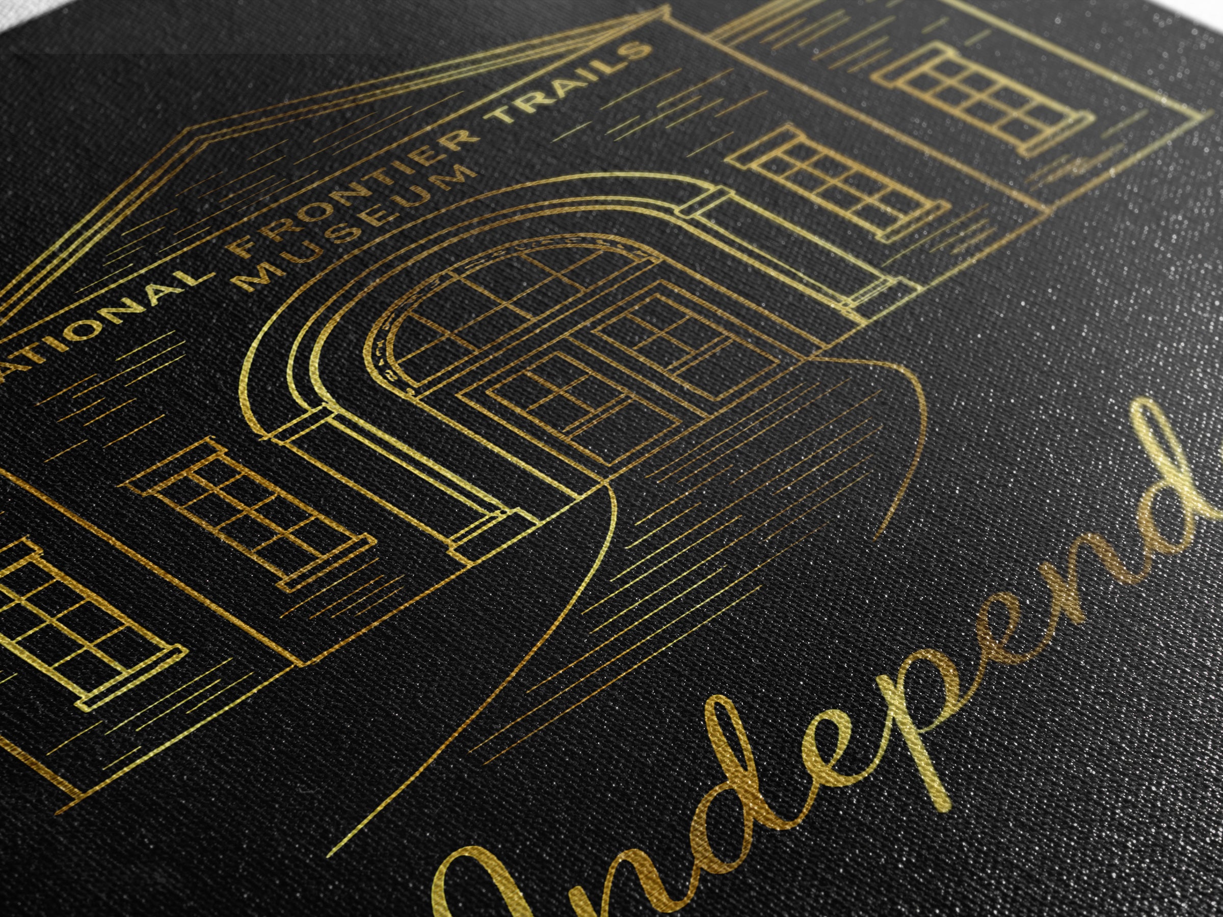 Independence Missouri Travel Poster, Canvas Print, Minimalist Gold Line Art, Independence Travel Art, Travel Prints, Vintage City Poster