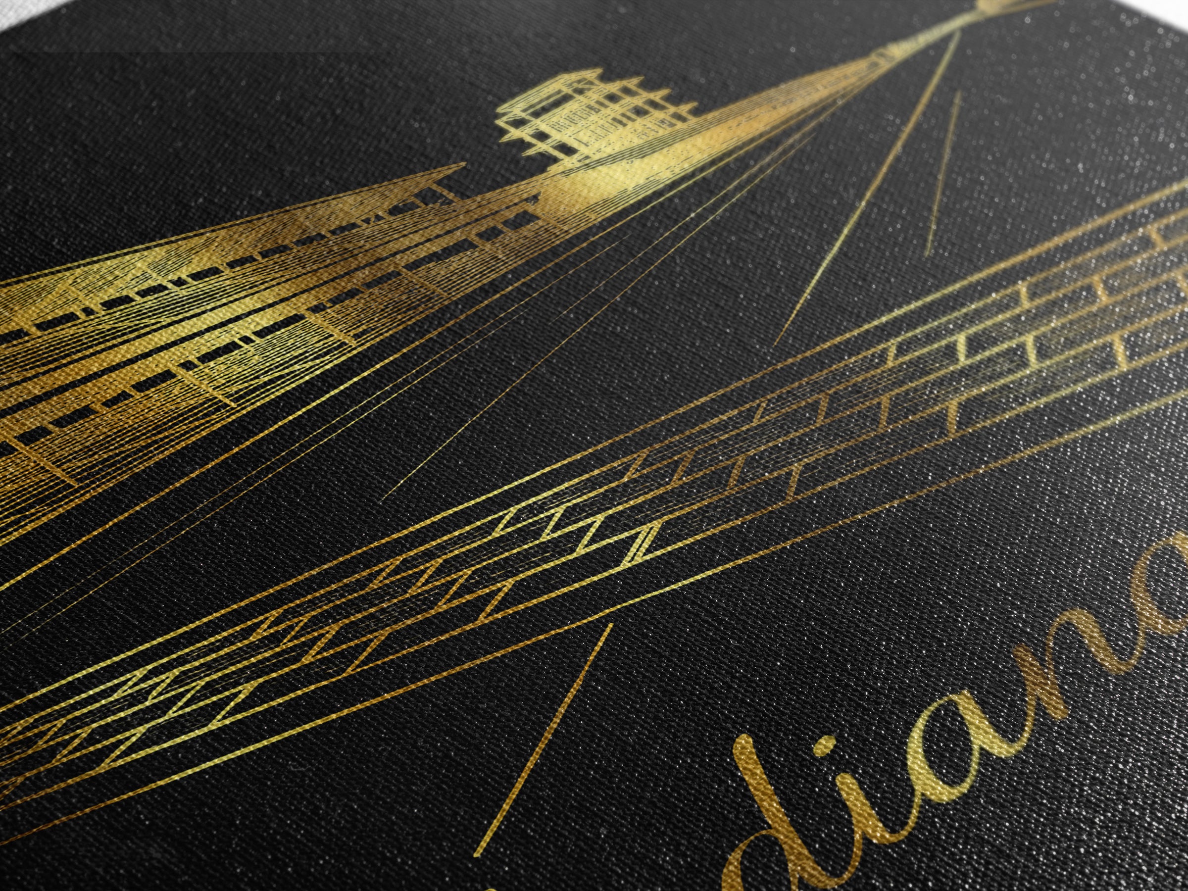 Indianapolis Indiana Travel Poster, Canvas Print, Minimalist Gold Line Art, Indianapolis Art Print, Travel Wall Art, Living Room Wall Art