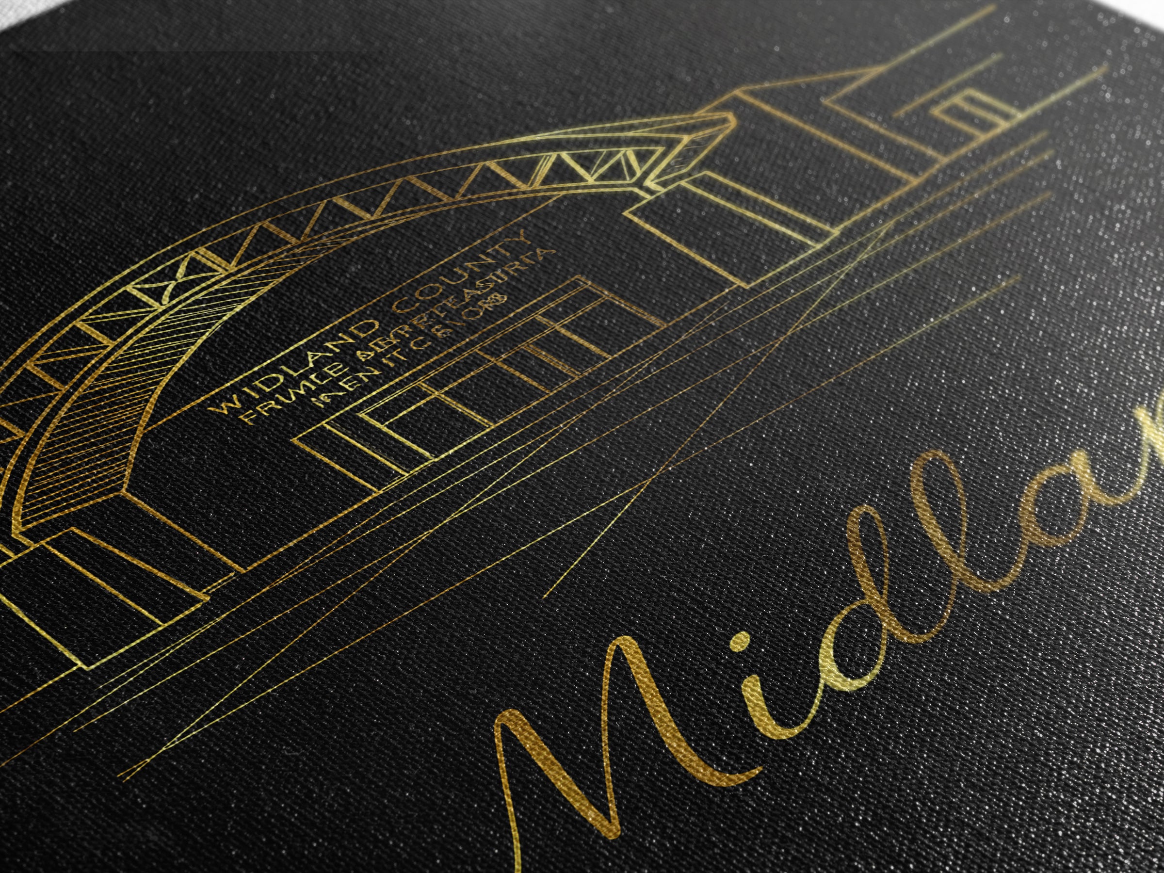 Midland Texas Travel Poster, Framed Canvas Print, Black Gold Minimalist Art, Midland City Art, City Travel Prints, Travel Wall Art, Wall Art