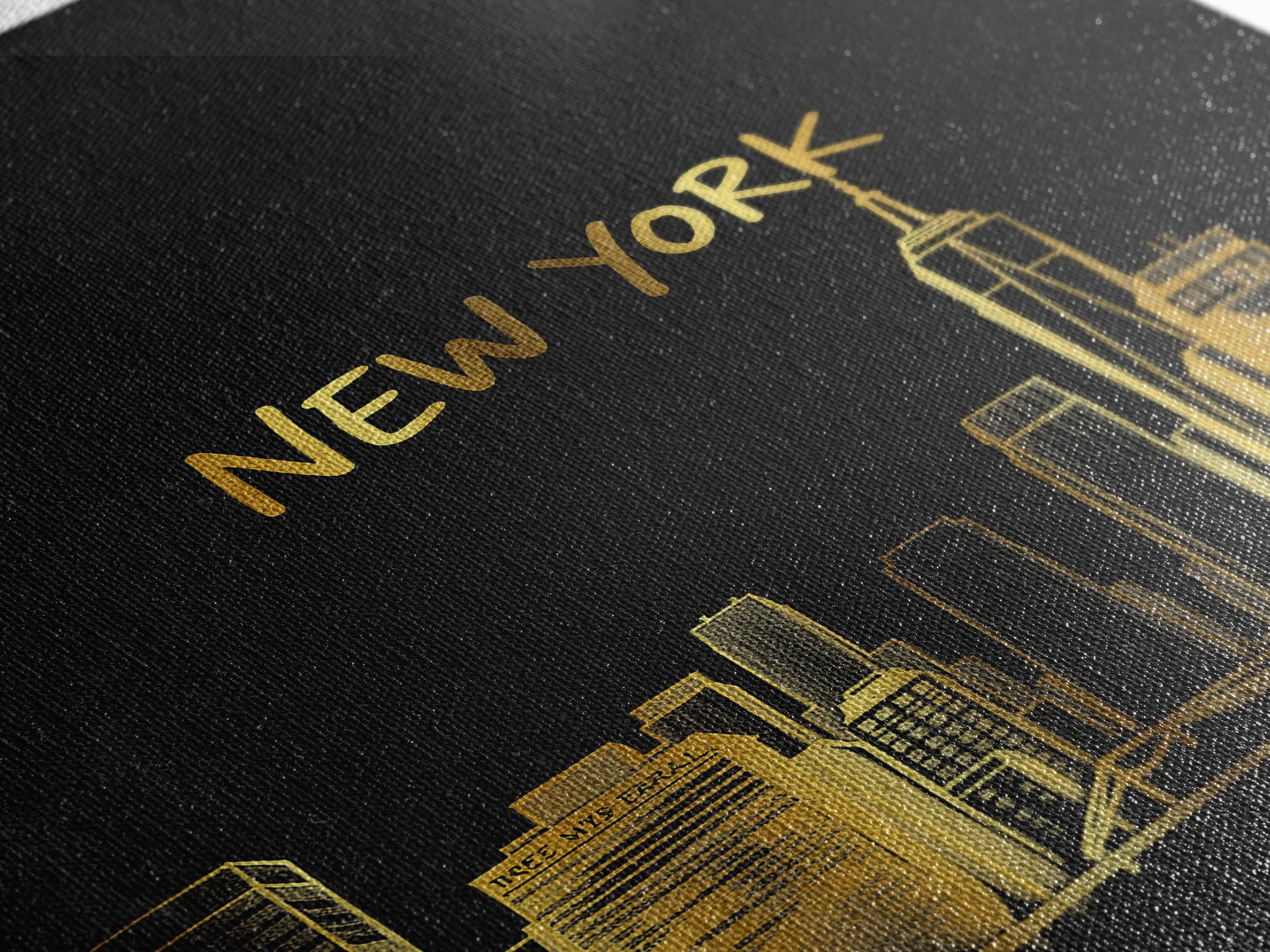 New York Travel Poster, Canvas Print, Black Gold Minimalist Art, New York Art Print, City Travel Prints, City Art Print, Travel Poster Set