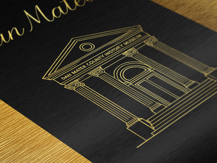 San Mateo California Art, Metallic Gold Art, Wood Framed Art, Metal Art, Modern House Art, Wanderlust Gift, Home Decor
