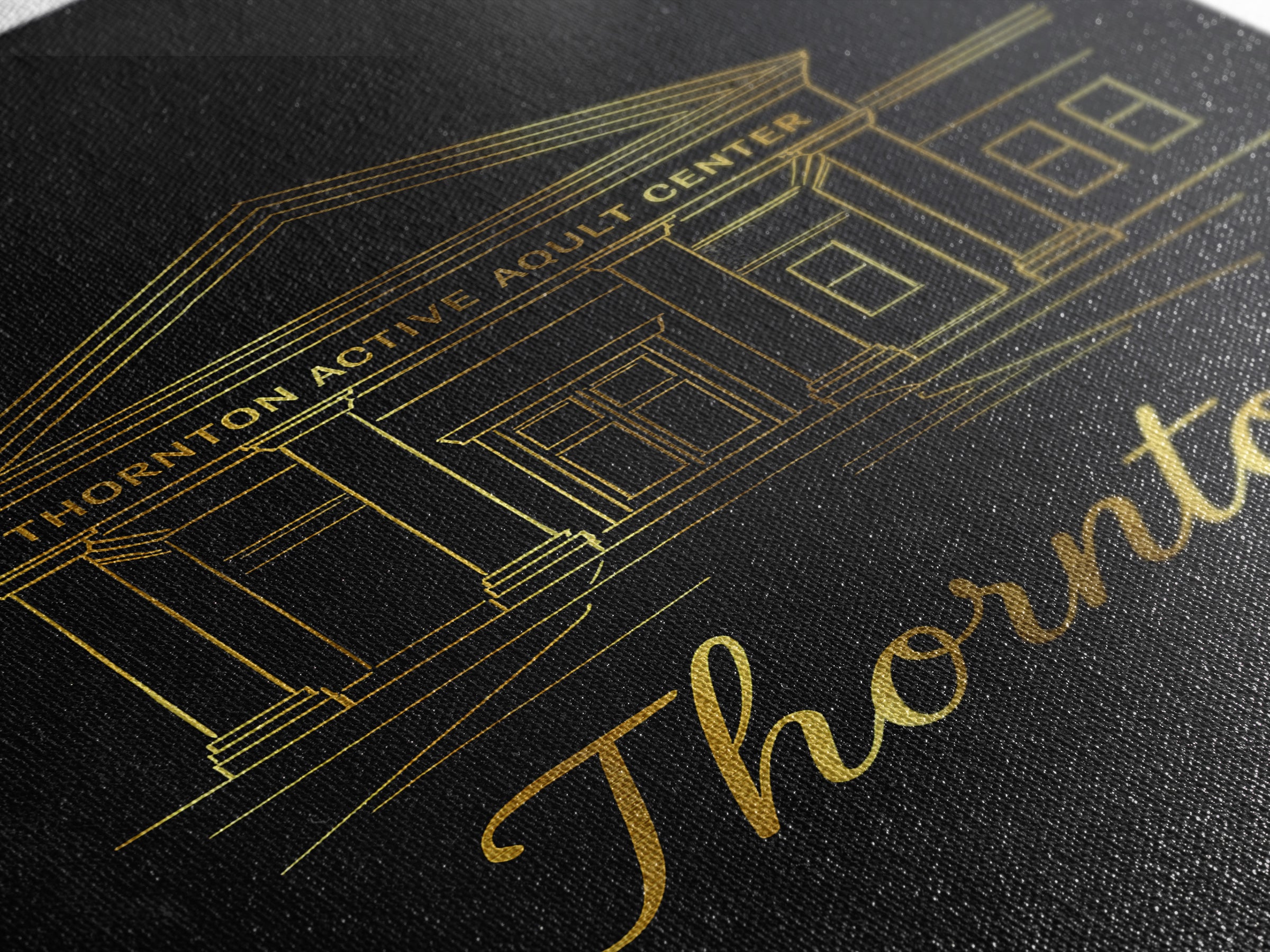 Thornton Travel Poster, Framed Canvas Print, Black Gold Minimalist Art, Thornton Art Print, City Travel Prints, City Art Print