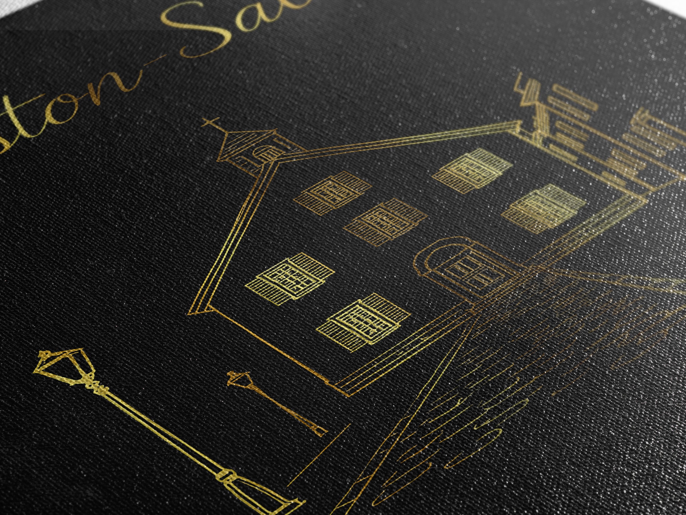 Winston Salem Travel Poster, Framed Canvas Print, Black Gold Minimalist Art, Winston Salem Wall Art, Modern Wall Decor, Eclectic Wall Decor