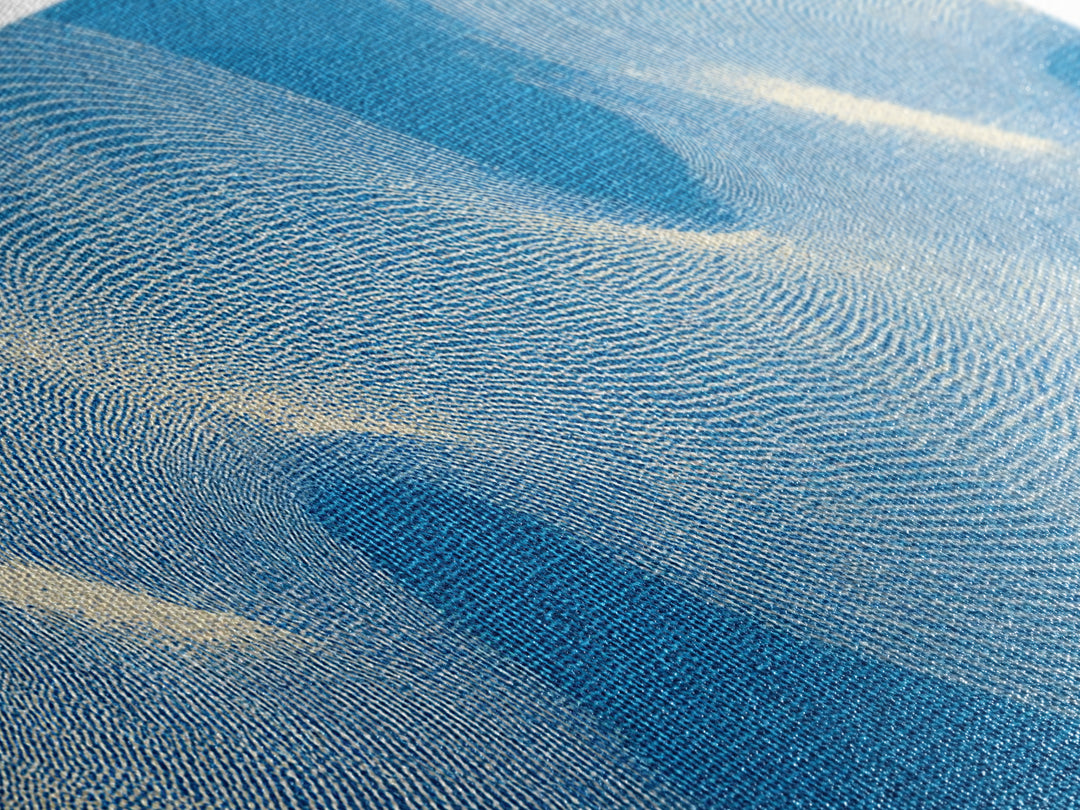 Blue Fingerprint Wave Framed Canvas Print, Abstract Modern Wall Art, Ocean Texture Poster, Coastal Decor For Bedroom And Office