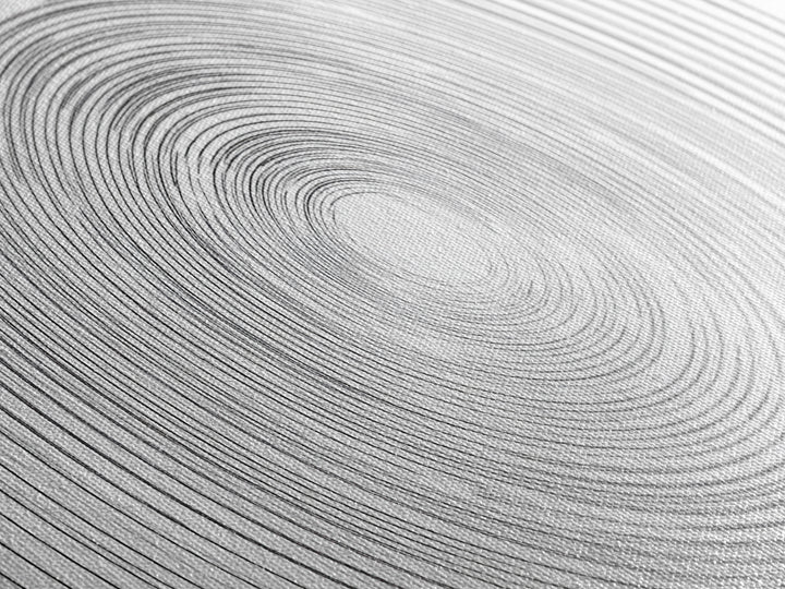White Black Concentric Vortex Op Art Canvas Print, Minimalist Geometric Wall Art, Modern Abstract Poster, Home Office Decor