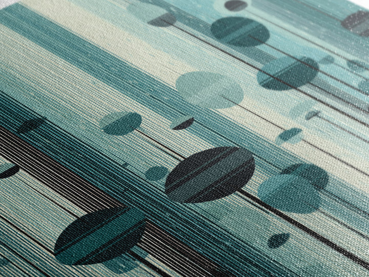 Teal Futuristic Mushroom City Wall Art, Retro Sci Fi Landscape Print, Modern Abstract Poster, Midcentury Space Decor Gift