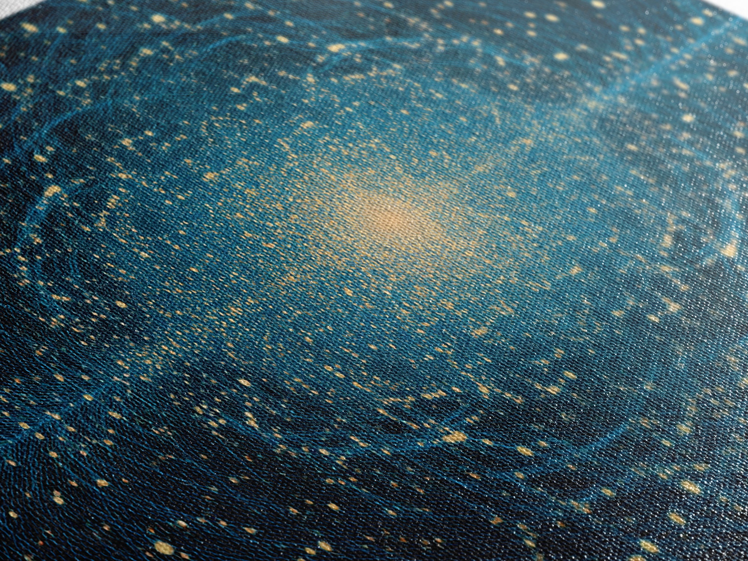 Golden Galaxy Core Stellar Space Wall Art, Midcentury Modern Abstract Art, Dark Cosmic Poster, Modern Home Decor, MCM Print