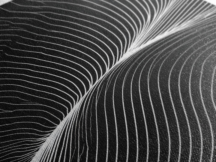 Black White Flowing Line Abstract Wall Art, Modern Op Art Print, Minimalist Wall Decor, Geometric Art For Bedroom, Home Office Decor