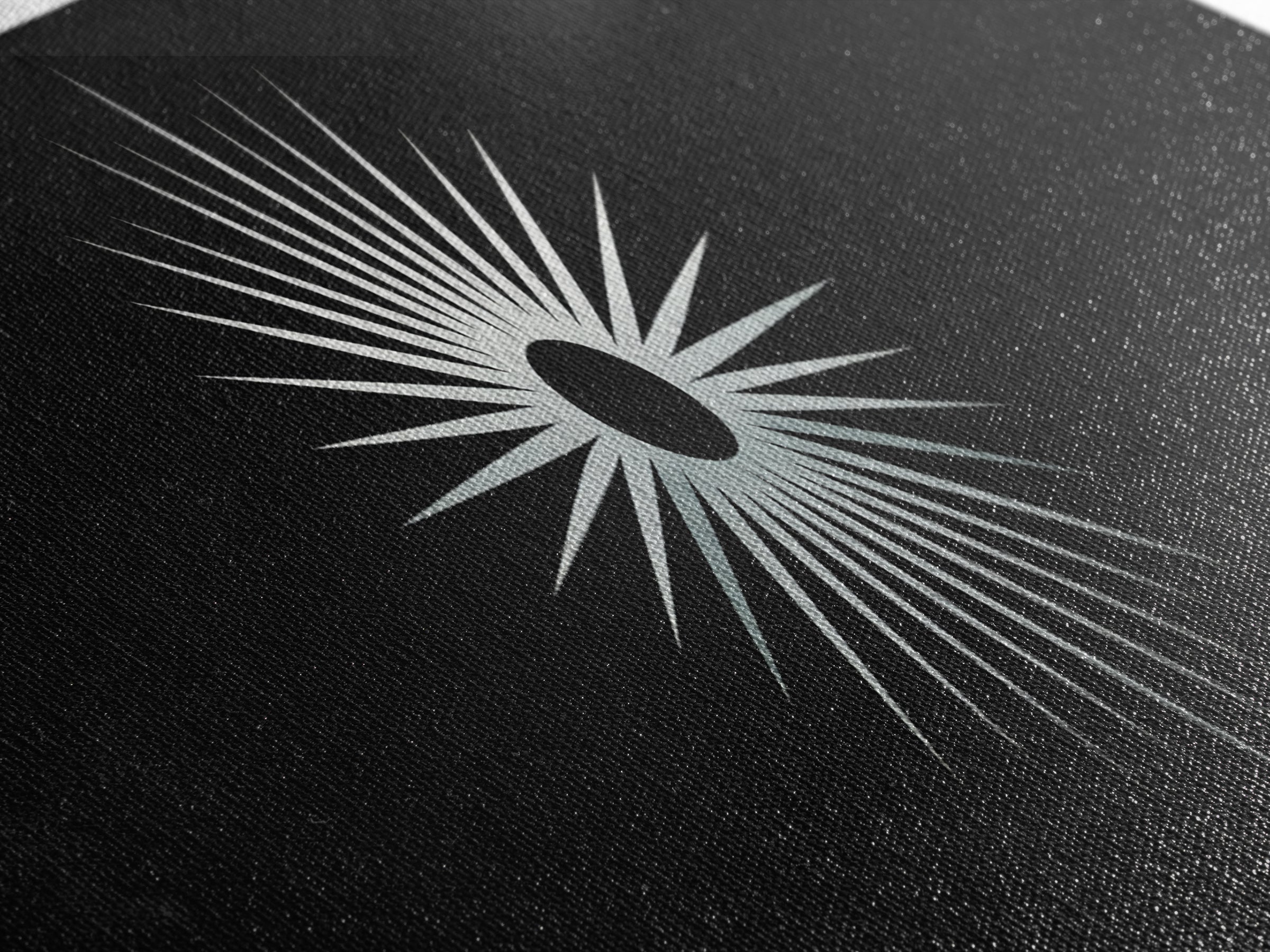 White Solar Eclipse Starburst Wall Art, Mid Century Modern Print, Black Retro Abstract Poster, Atomic MCM Wall Decor, Minimalist Art