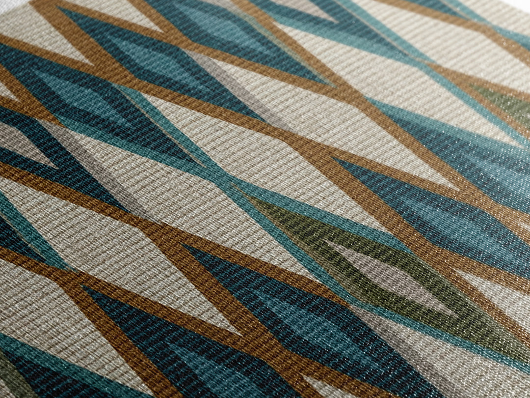 Teal Brown Diamond Pattern Wall Art, Midcentury Modern Decor, Geometric Art Print, MCM Wall Decor, Boho Style, Home Decor
