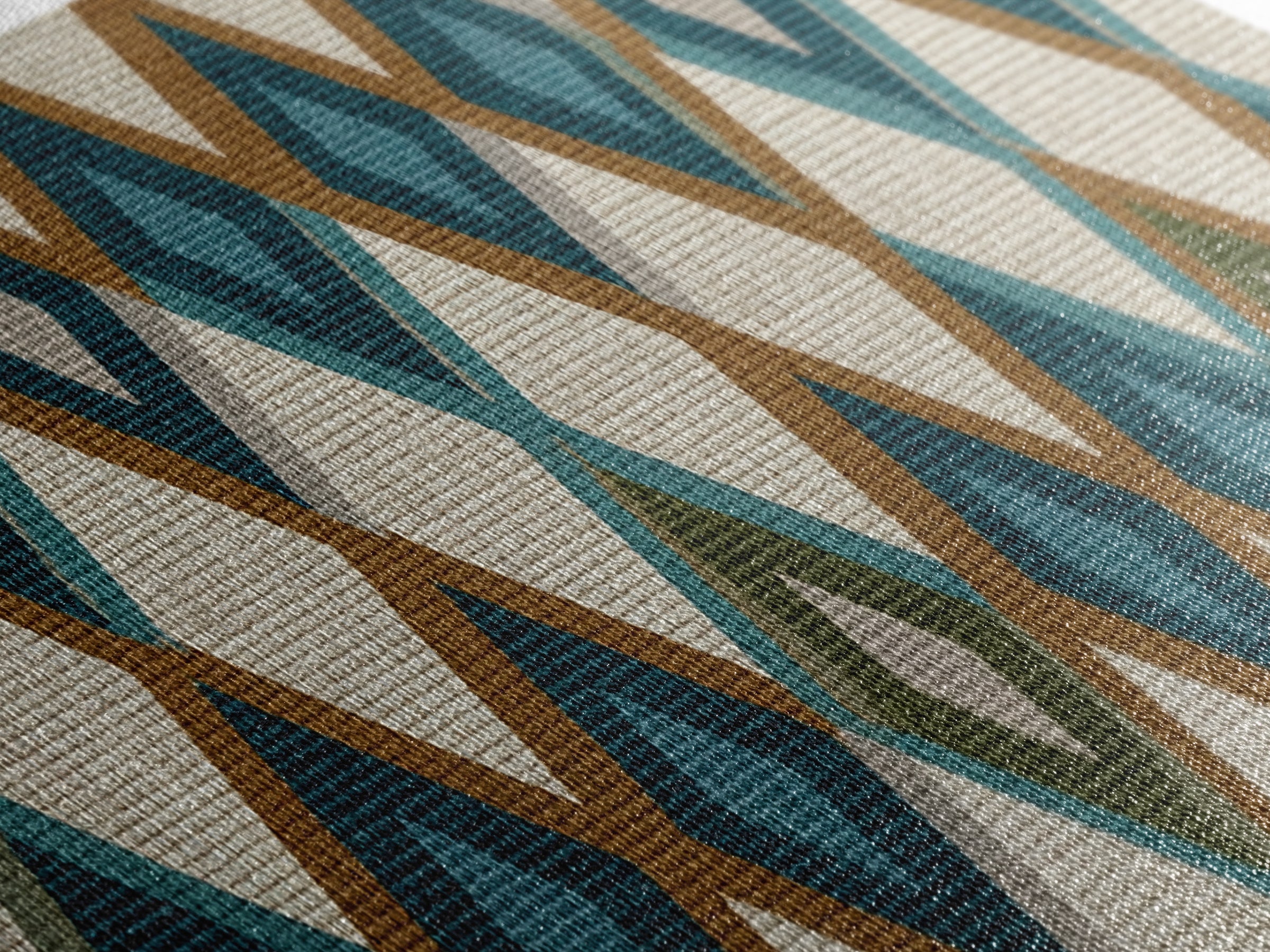 Teal Brown Diamond Pattern Wall Art, Midcentury Modern Decor, Geometric Art Print, MCM Wall Decor, Boho Style, Home Decor