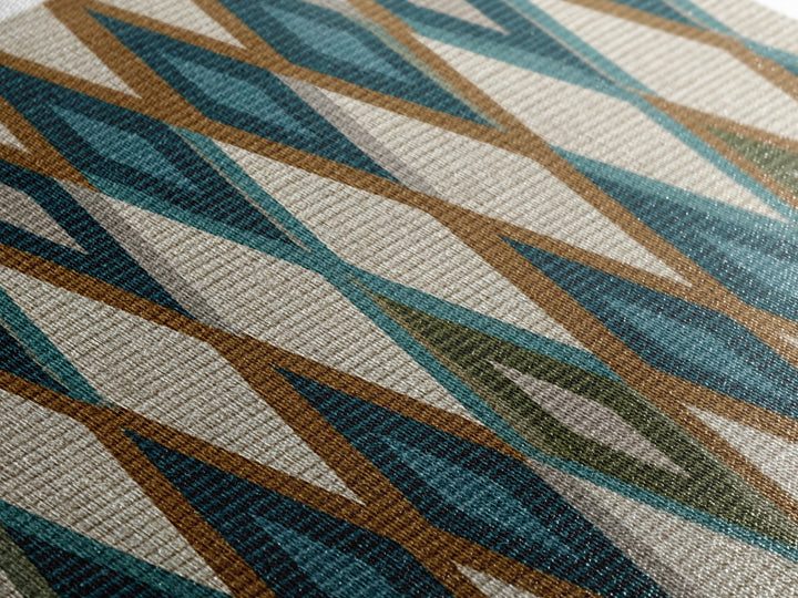 Teal Brown Diamond Pattern Wall Art, Midcentury Modern Decor, Geometric Art Print, MCM Wall Decor, Boho Style, Home Decor