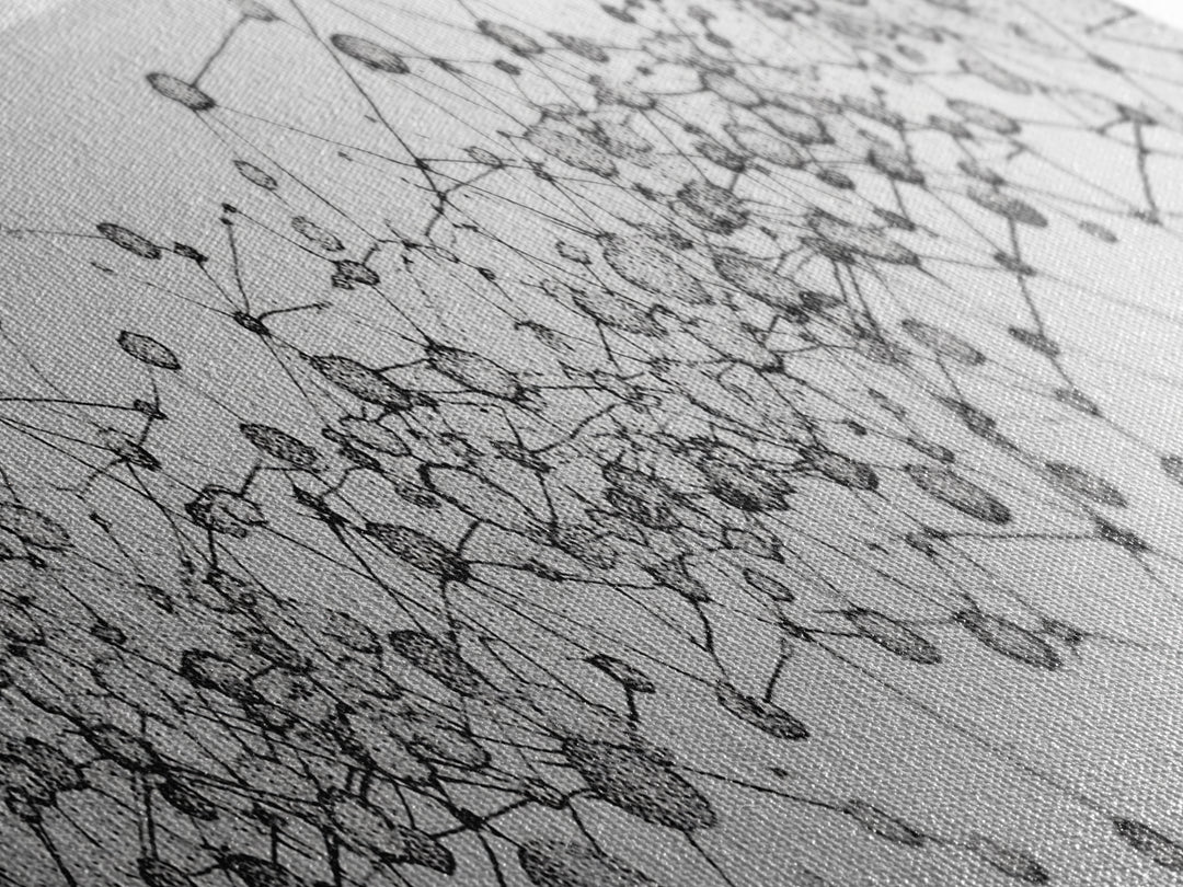 Black White Molecular Network Wall Art, Scientific Abstract Line Poster, Modern Minimalist Office Decor, Canvas Print Gift