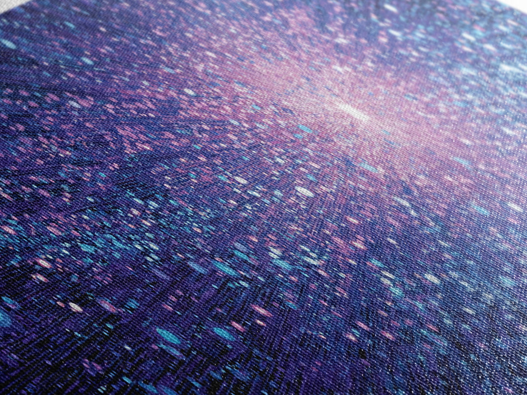 Purple Blue Cosmic Starburst Wall Art, Modern Abstract Art Print, Space Poster, Galaxy Decor, Vibrant Home Office Art Gift