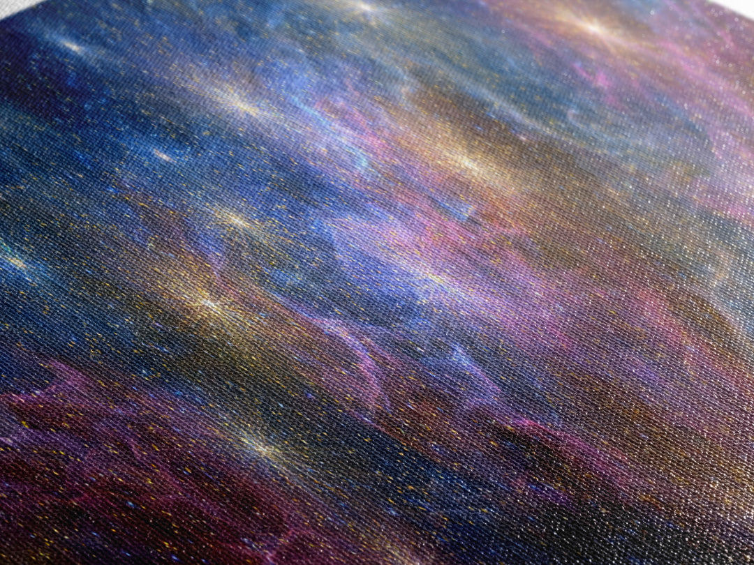 Cosmic Nebula Starfield Wall Art, Colorful Space Abstract Art Print, Modern Galaxy Poster, Scenic Home Office Decor Gift