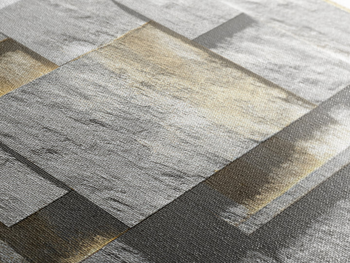 White Textured Relief Geometry Wall Art, Minimalist Modern Abstract Print, Gold Neutral Decor, Elegant Home Office Artwork