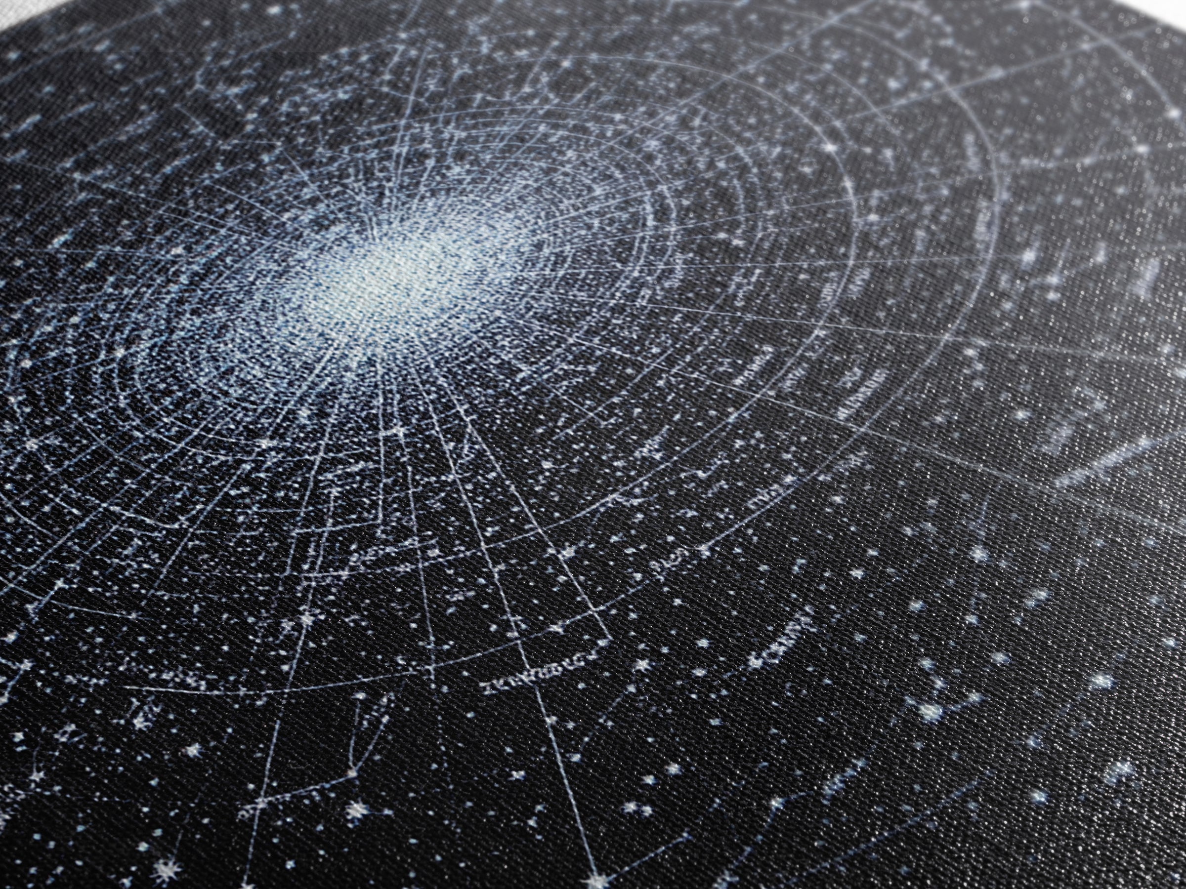 Radiant Galaxy Star Chart Wall Art, Deep Navy Constellation Map, Cosmic Astronomy Poster, Modern Space Decor Print For Bedroom
