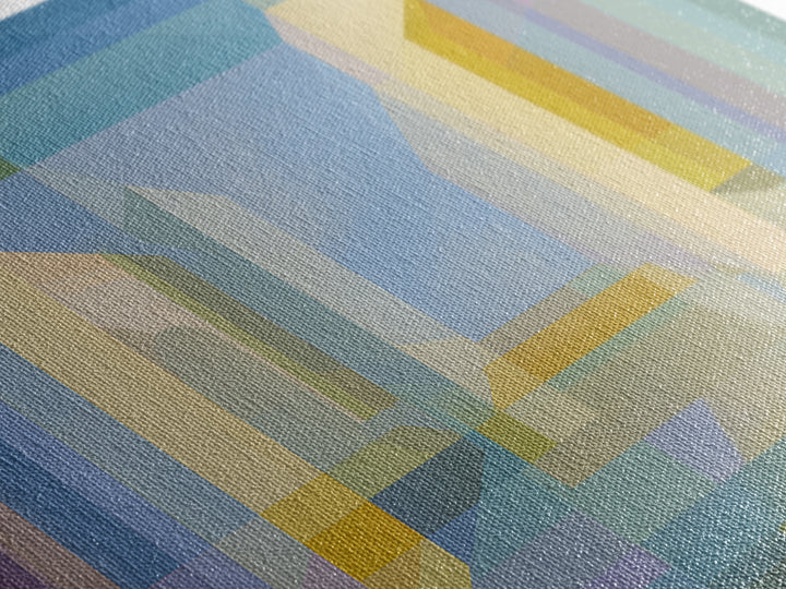 Pastel Geometric Atrium Wall Art, Scandinavian Modern, Minimalist Wall Art, Abstract Decor Art, Modern Home Decor, Office Decor