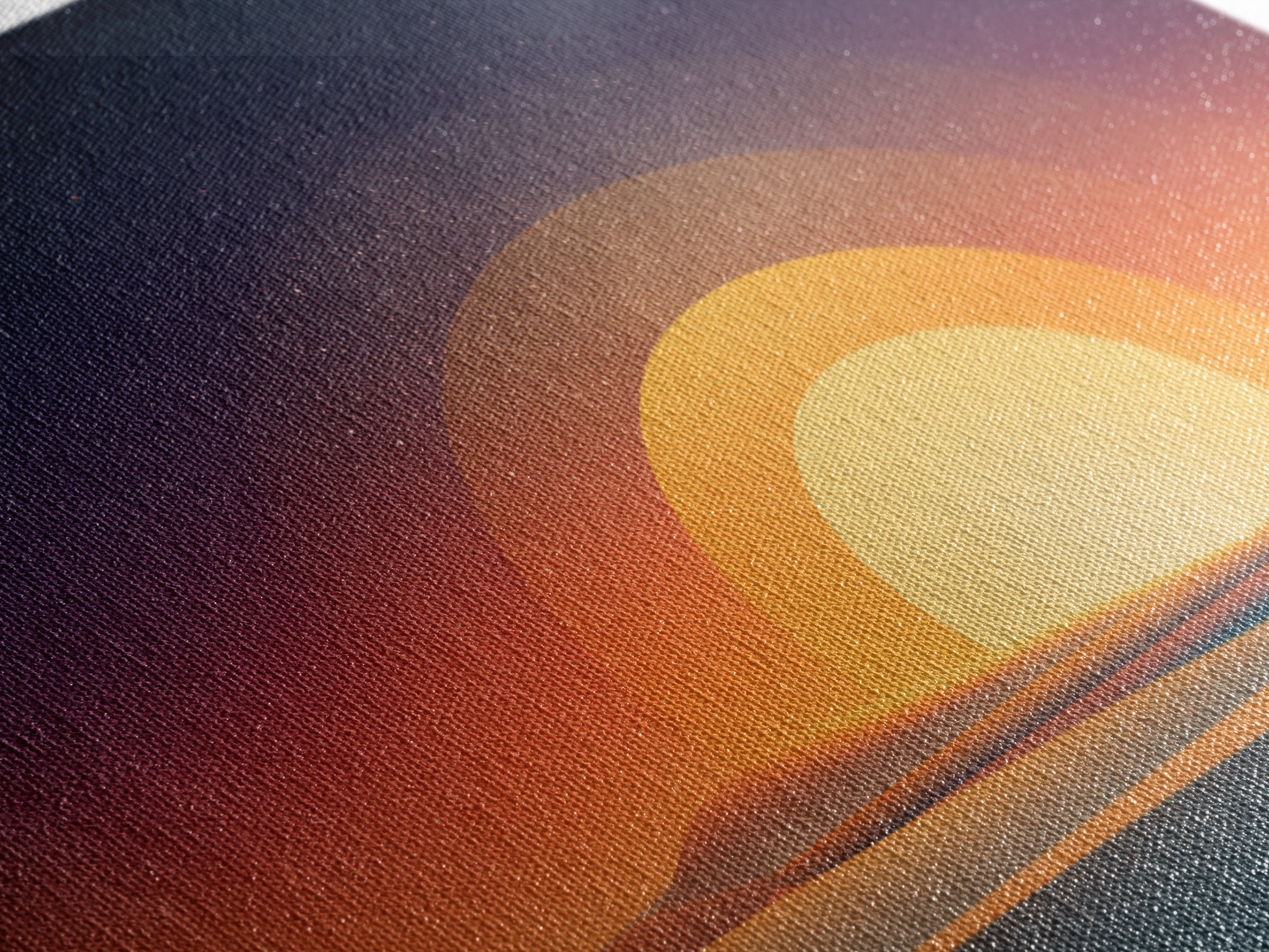 Orange Desert Sun Wall Art, Retro Modern Poster, Minimalist Landscape Print, Midcentury Decor, Warm Abstract Wall Decor Art