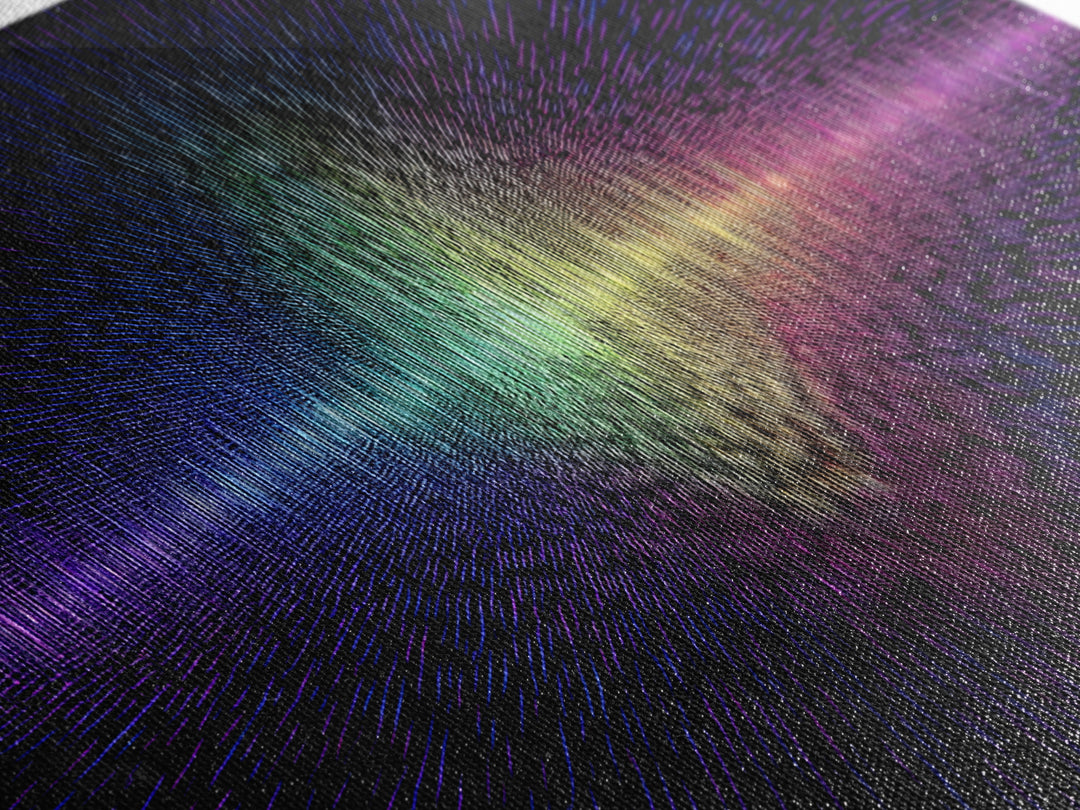 Rainbow Soundwave Abstract Wall Art, Colorful Digital Art Print, Modern Wall Decor, Music Lovers Art, Funky Wall Art, Trendy