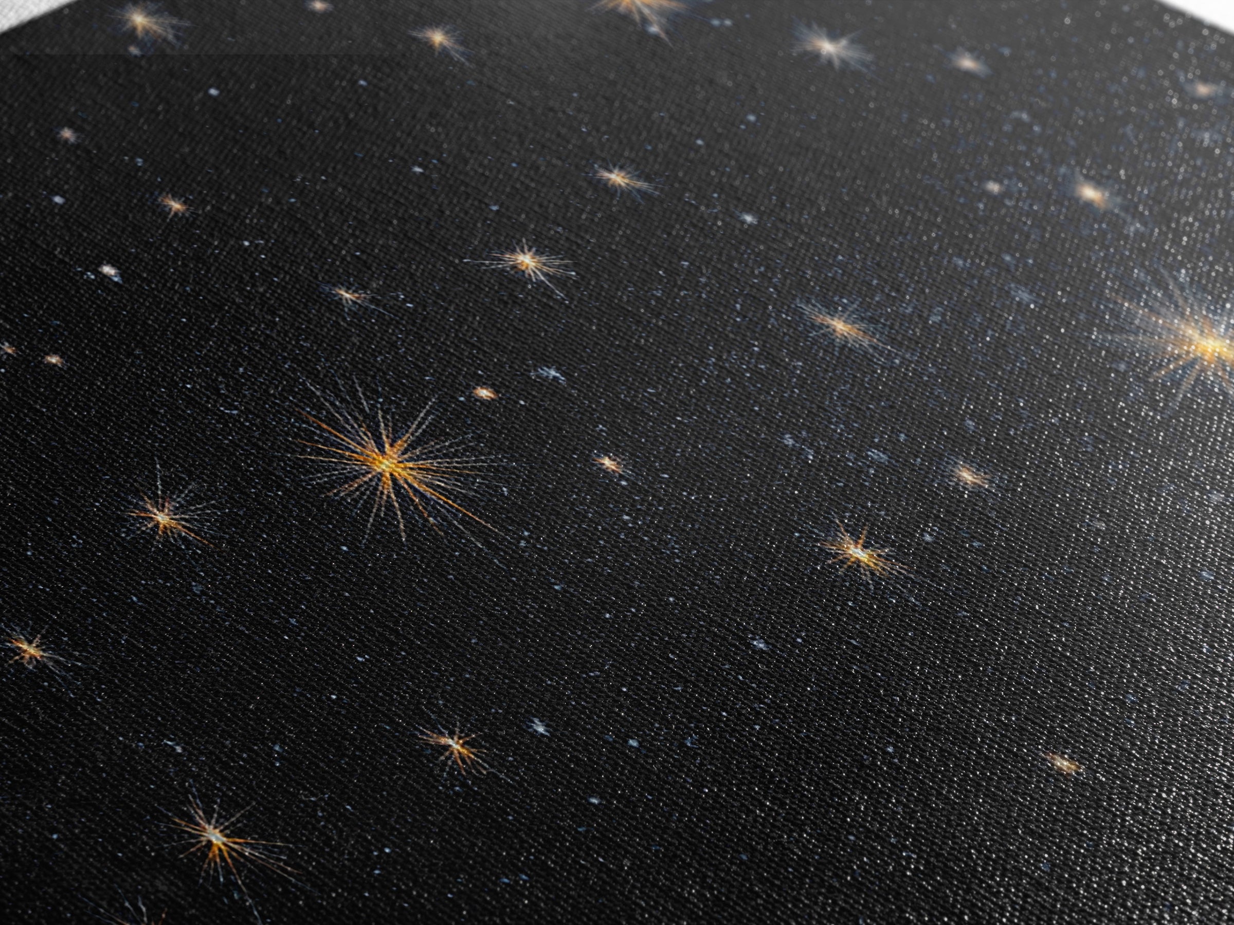 Black Night Sky With Golden Starbursts Wall Art, Cosmic Retro Art Print, Space Abstract Art, Modern Wall Decor, Bedroom Art Prints