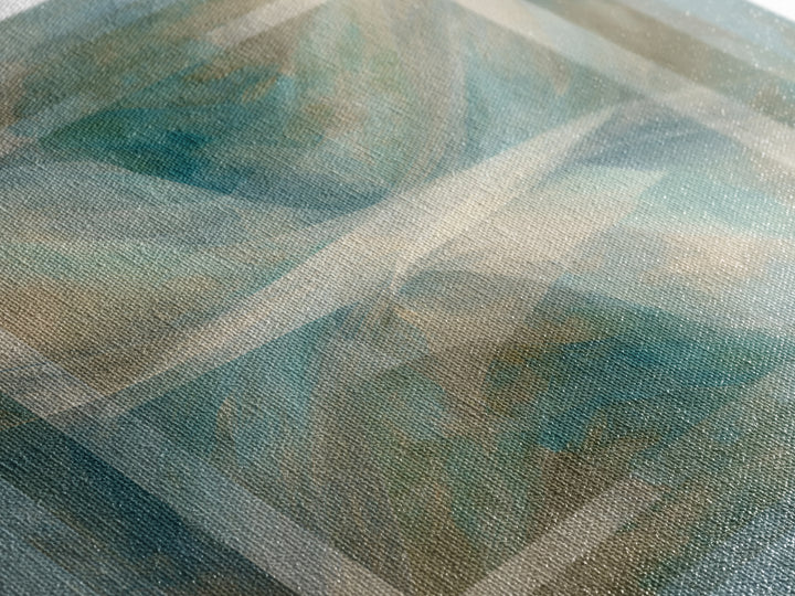 Abstract Breath Waves Canvas Print, Meditation Art, Hanging Wall Art, Living Room Decor, Abstract Art, Stillness, MED-1x1-30