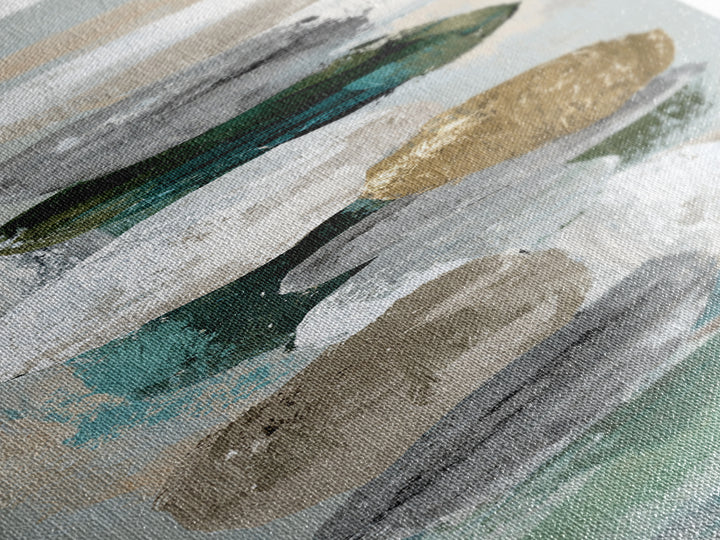 Zen Circle Brushstroke on Textured Paper Canvas Print, Meditation Art, Boho Wall Decor, Living Room Decor, Fine Art, Stillness, MED-1x3-40