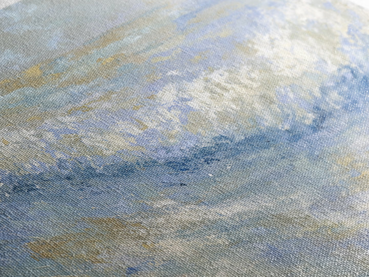 Abstract Breath Waves Framed Canvas Print, Meditation Art, Digital Wall Art, Living Room Decor, Stillness, Gallery Wall Art, MED-2x1-50