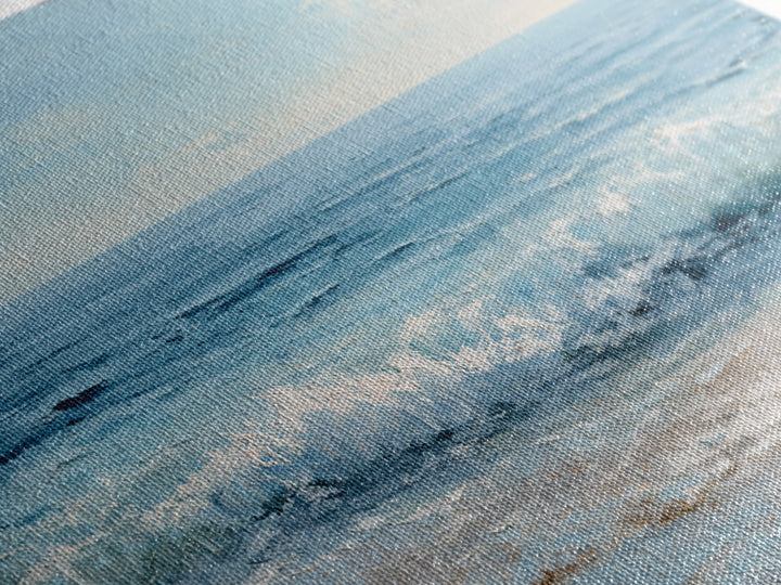 Ocean Horizon with Meditative Stillness Canvas Print, Meditation Art, Wall Art, Living Room Decor, Fine Art, Stillness, MED-2x1-62