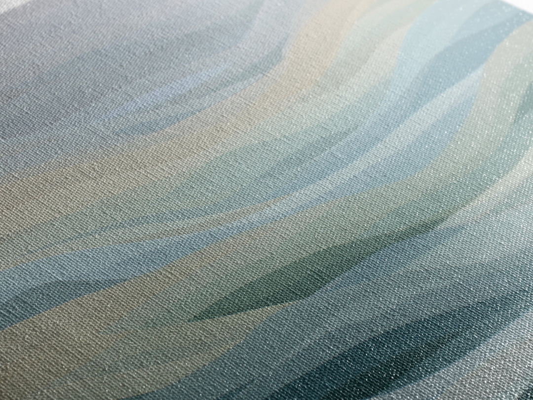Abstract Breath Waves Canvas Print, Meditation Art, Modern Wall Art, Living Room Decor, Fine Art, Stillness, Buddha Wall Art, MED-2x3-62