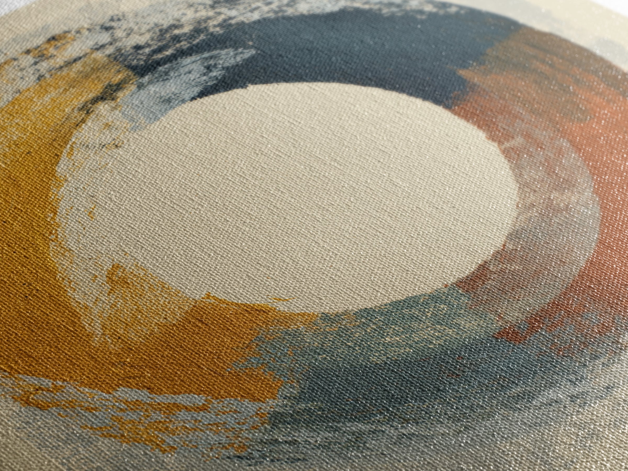 Single Brushstroke Circle Canvas Print, Minimalist Art, Modern Decor, Living Room Decor, Fine Art, Minimal, Poster, Wall Decor, MIN-1x1-94