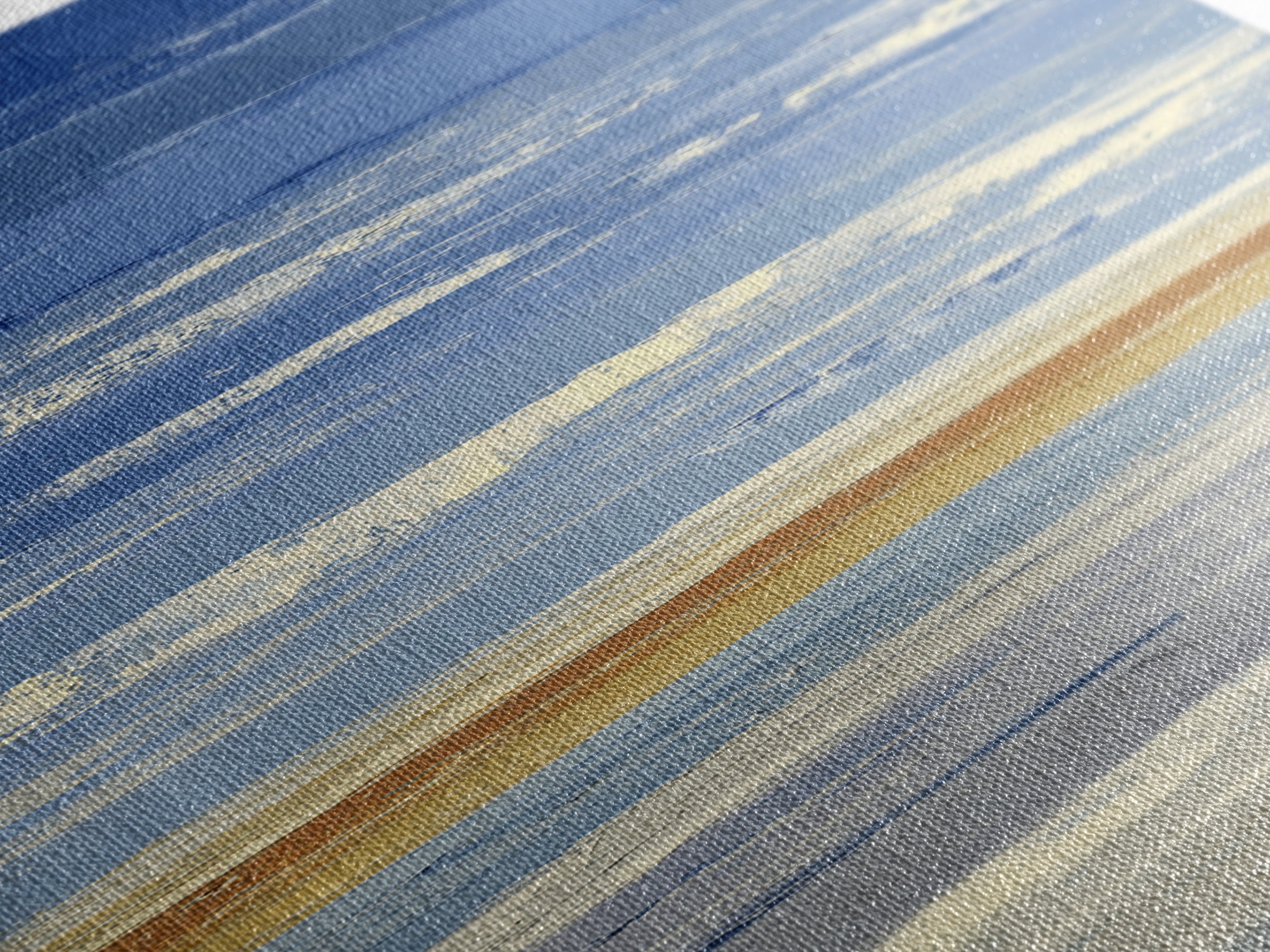 Simple Blue Horizon Canvas Print, Minimalist Art, Neutral Decor, Living Room Decor, Oil Painting, Minimal, Home Decor, MIN-1x3-42