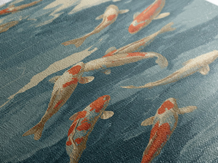 Koi Like Marine Fish Framed Canvas Print, Marine Life Art, Coastal Art, Living Room Decor, Fine Art, Marine, Ocean Prints, MLA-2x3-24
