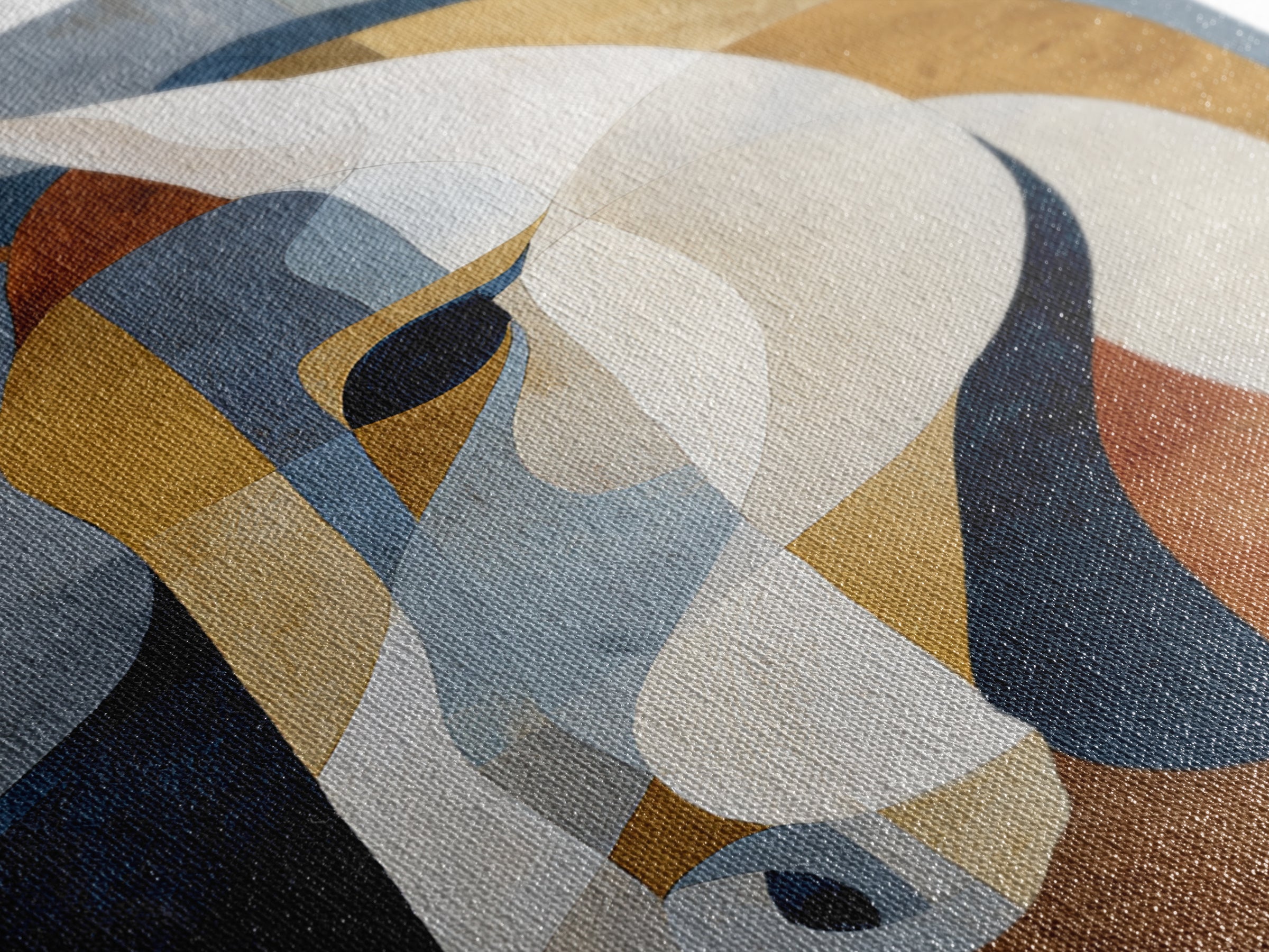 Mid Century Horse Framed Canvas Print, Midcentury Modern Art, Prints, Living Room Decor, Oil Painting, Retro, Abstract Wall Art, MMA-2x3-51