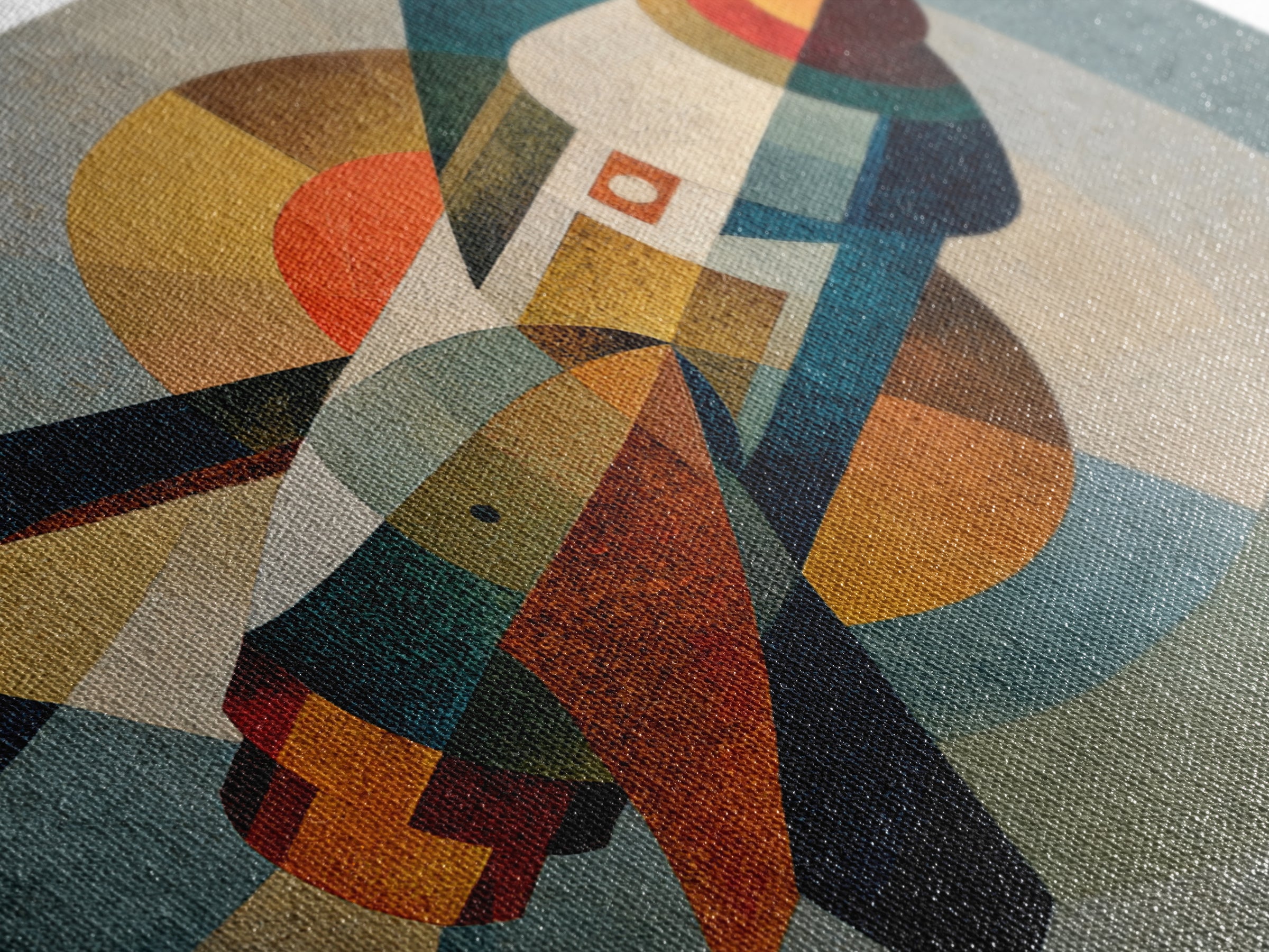 Rocket Ship in Retro Space Age Design Canvas Print, Midcentury Modern Art, Living Room Decor, Fine Art, Retro, Neutral Decor, MMA-3x2-42