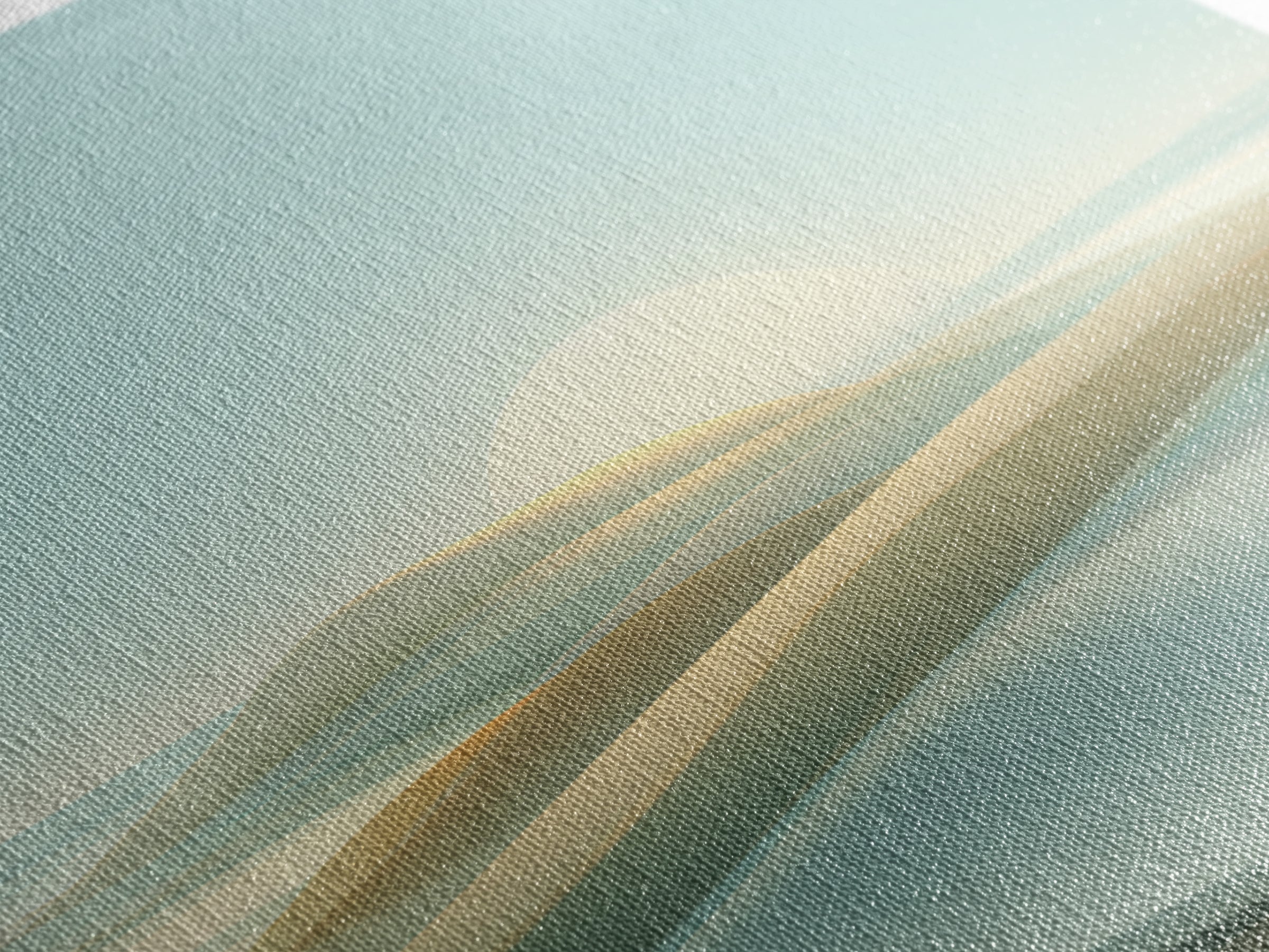 Minimal Sunrise over Rounded Hills Framed Canvas Print, Medical Office Art, Medical Office Decor, Office Decor, Fine Art, Calm, MOA-1x1-47