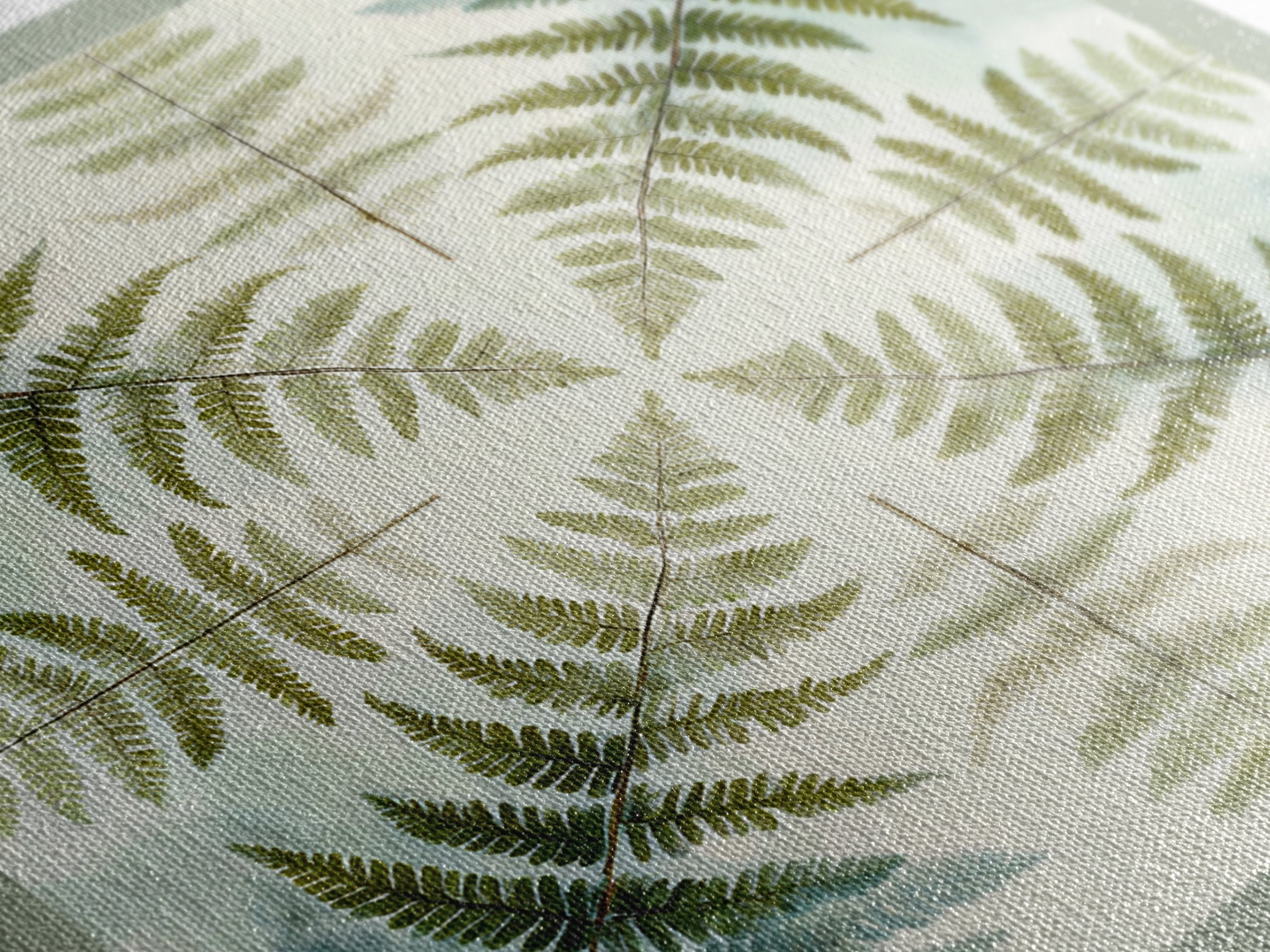Minimal Green Fern Specimen Framed Canvas Print, Medical Office Art, Medical Student Gift, Office Decor, Fine Art, Calm, MOA-1x1-8