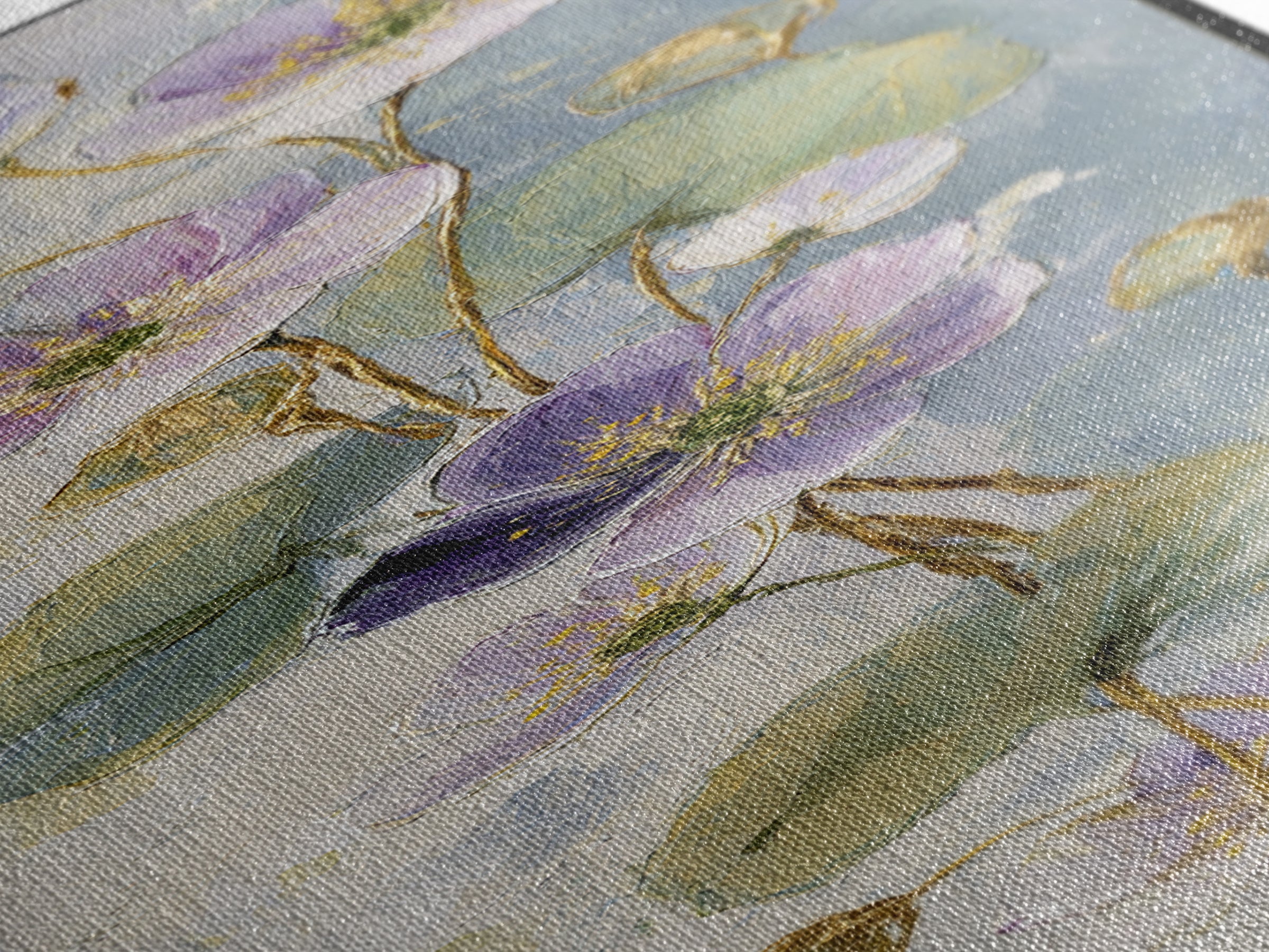 Lavender Botanical Still Life Canvas Print, Medical Office Art, Fine Art Print, Office Decor, Fine Art, Calm, Wall Decor, MOA-1x3-57