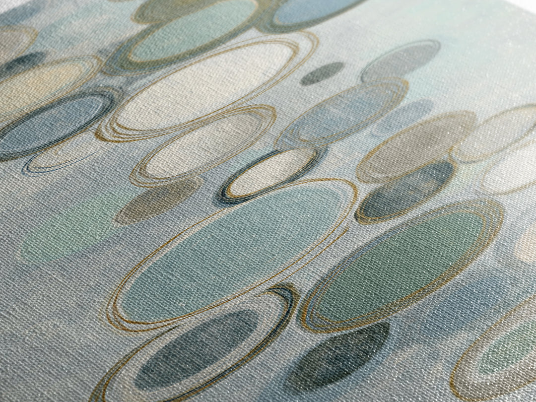 Abstract Cells and Circles as Soothing Pattern Canvas Print, Medical Office Art, Office Decor, Abstract Art, Calm, MOA-1x3-65