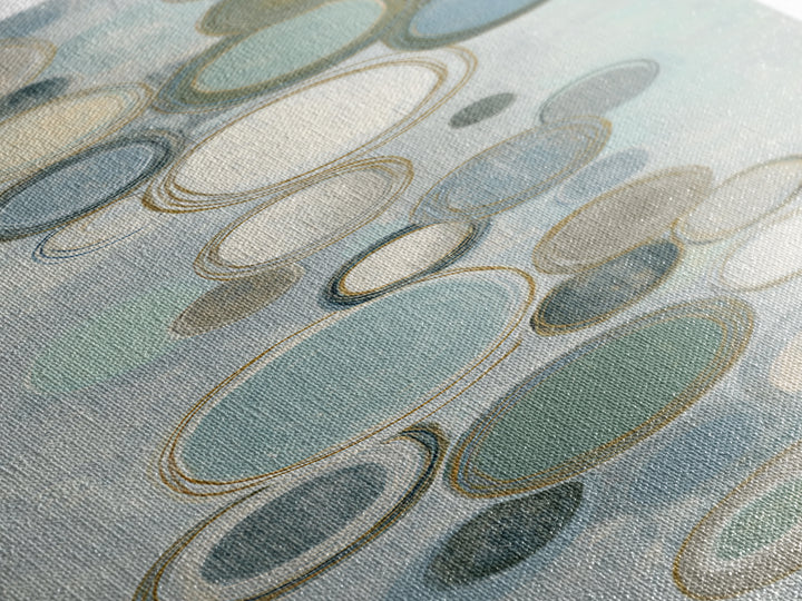 Abstract Cells and Circles as Soothing Pattern Canvas Print, Medical Office Art, Office Decor, Abstract Art, Calm, MOA-1x3-65