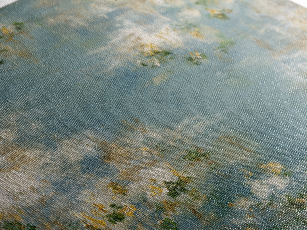 Sunlit Meadow with Wildflowers and Calm Mood Canvas Print, Medical Office Art, Office Decor, Watercolor Art, Calm, MOA-2x1-32