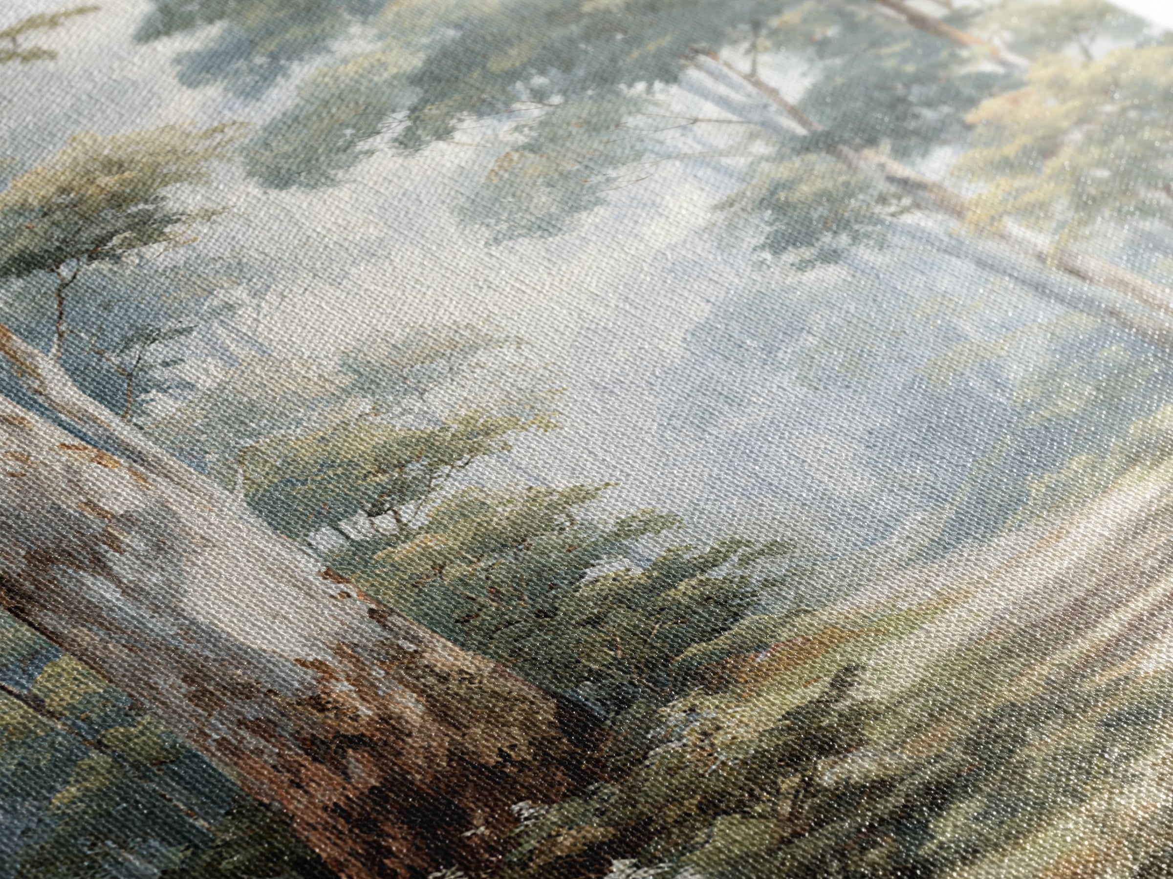 Gentle Forest Path Framed Canvas Print, Medical Office Art, Wall Art, Office Decor, Oil Painting, Calm, Printable Card, MOA-2x3-1