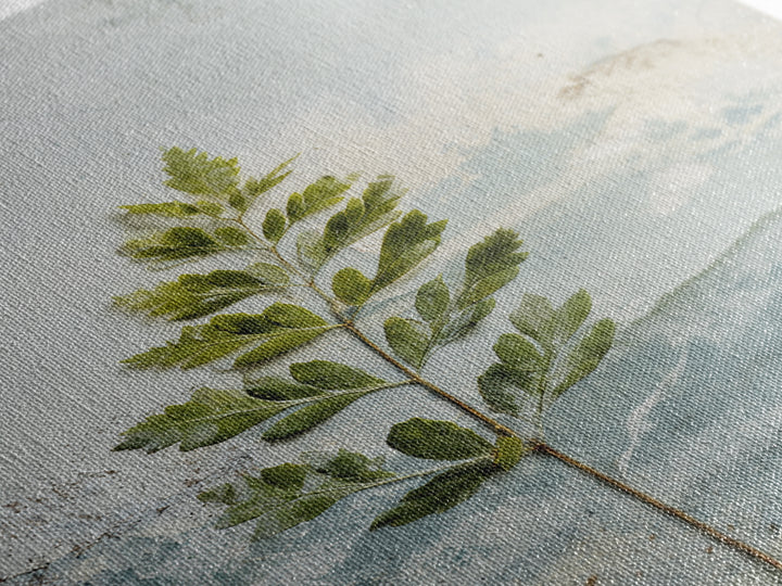 Minimal Green Fern Specimen Canvas Print, Medical Office Art, Anatomy Art, Office Decor, Fine Art, Calm, Statement Artwork, MOA-2x3-16