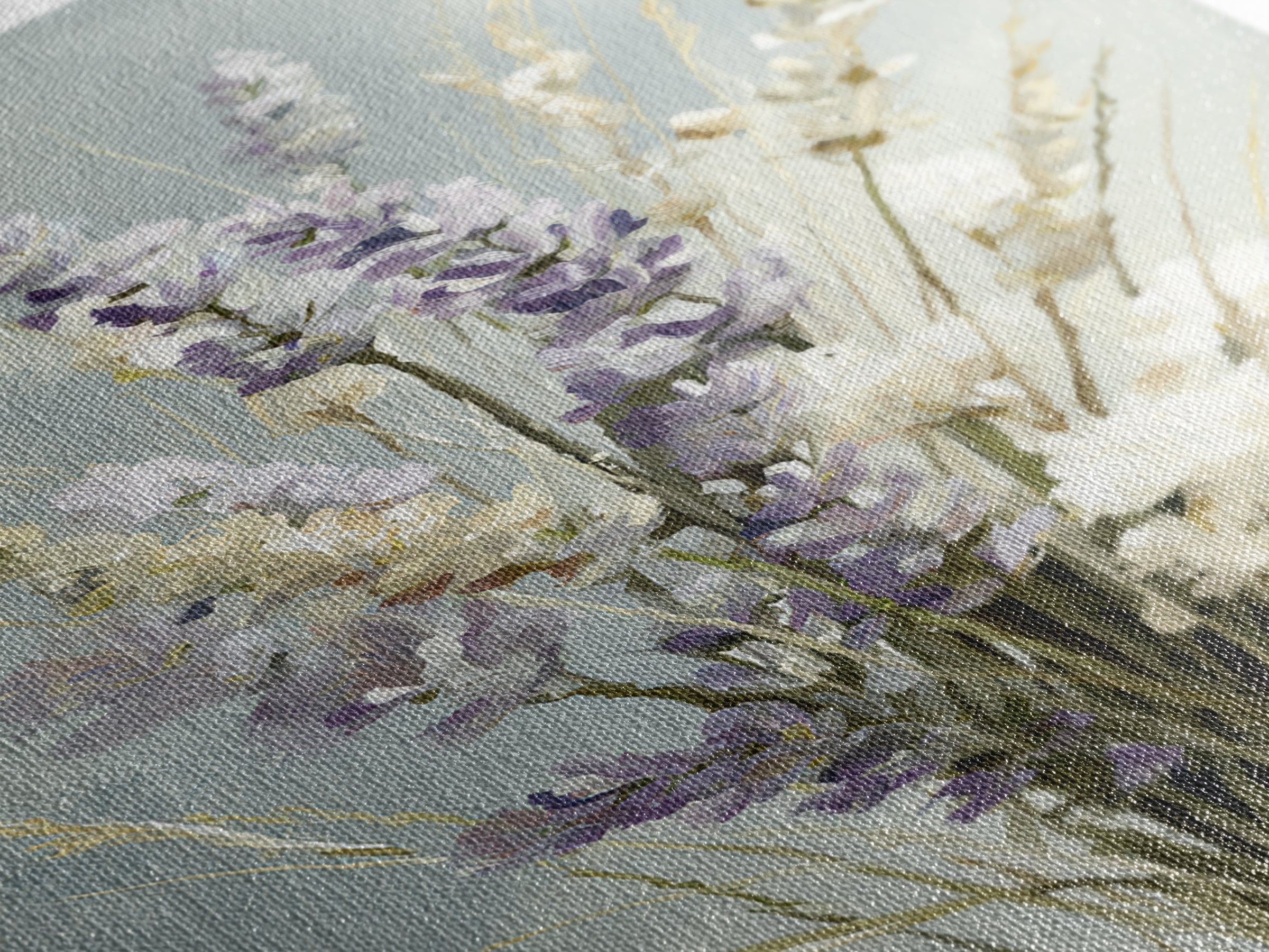 Lavender Botanical Still Life Framed Canvas Print, Medical Office Art, Printable Art, Office Decor, Watercolor Art, Calm, MOA-2x3-53