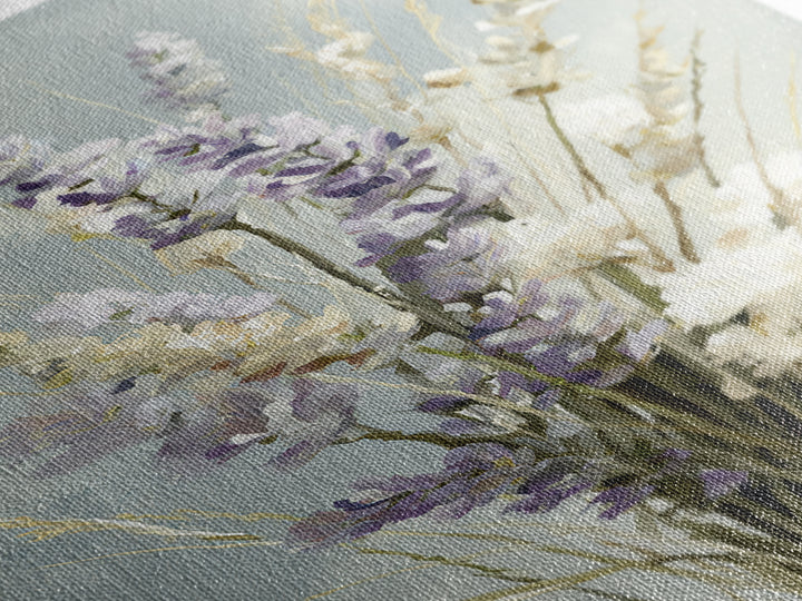 Lavender Botanical Still Life Framed Canvas Print, Medical Office Art, Printable Art, Office Decor, Watercolor Art, Calm, MOA-2x3-53