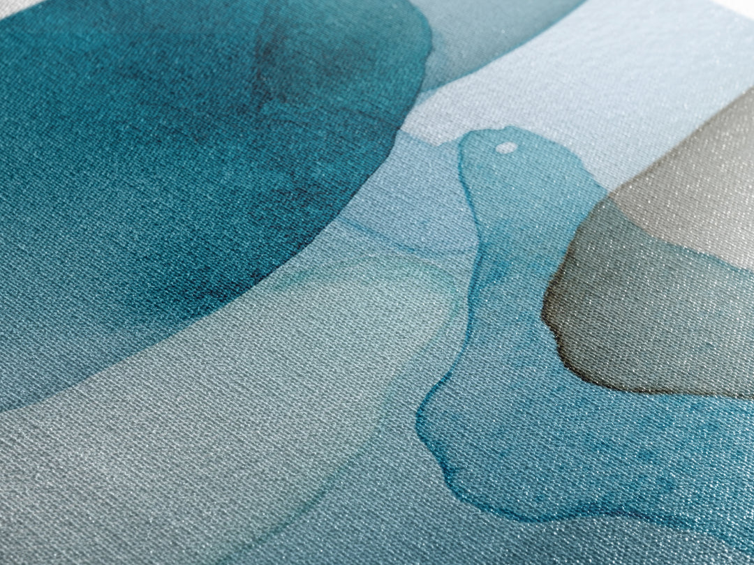 Calming Blue Abstract Canvas Print, Medical Office Art, Medical Art, Office Decor, Fine Art, Calm, Biology Art, Nurse Wall Art, MOA-2x3-57