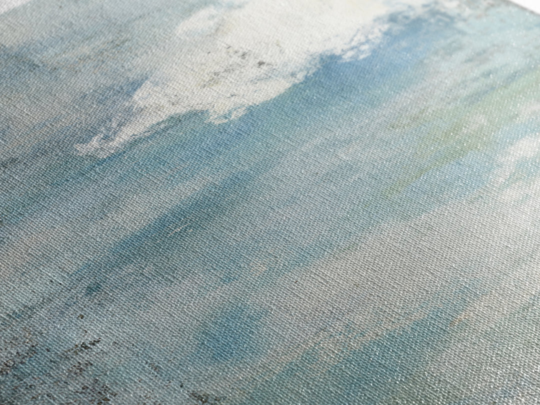 Calming Blue Abstract Canvas Print, Medical Office Art, Medical Art, Office Decor, Fine Art, Calm, Biology Art, Nurse Wall Art, MOA-2x3-81