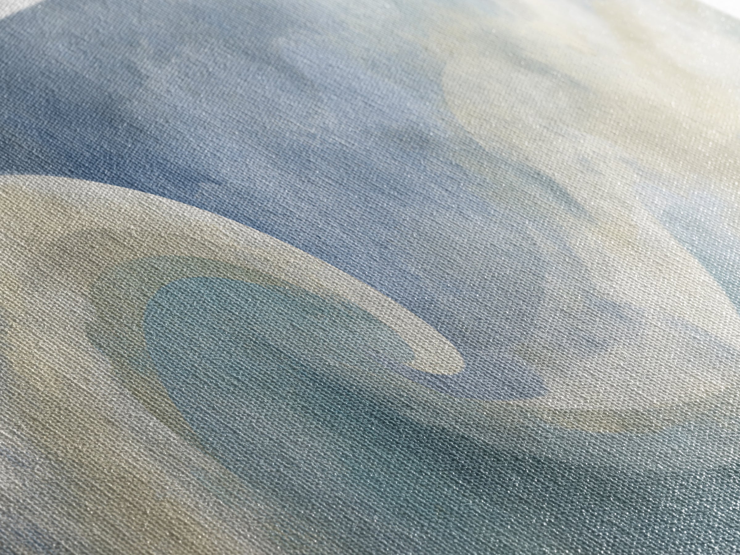 Calming Blue Abstract Canvas Print, Medical Office Art, Brain Art, Office Decor, Abstract Art, Calm, Boho Decor, MOA-3x1-41