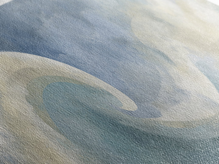 Calming Blue Abstract Canvas Print, Medical Office Art, Brain Art, Office Decor, Abstract Art, Calm, Boho Decor, MOA-3x1-41