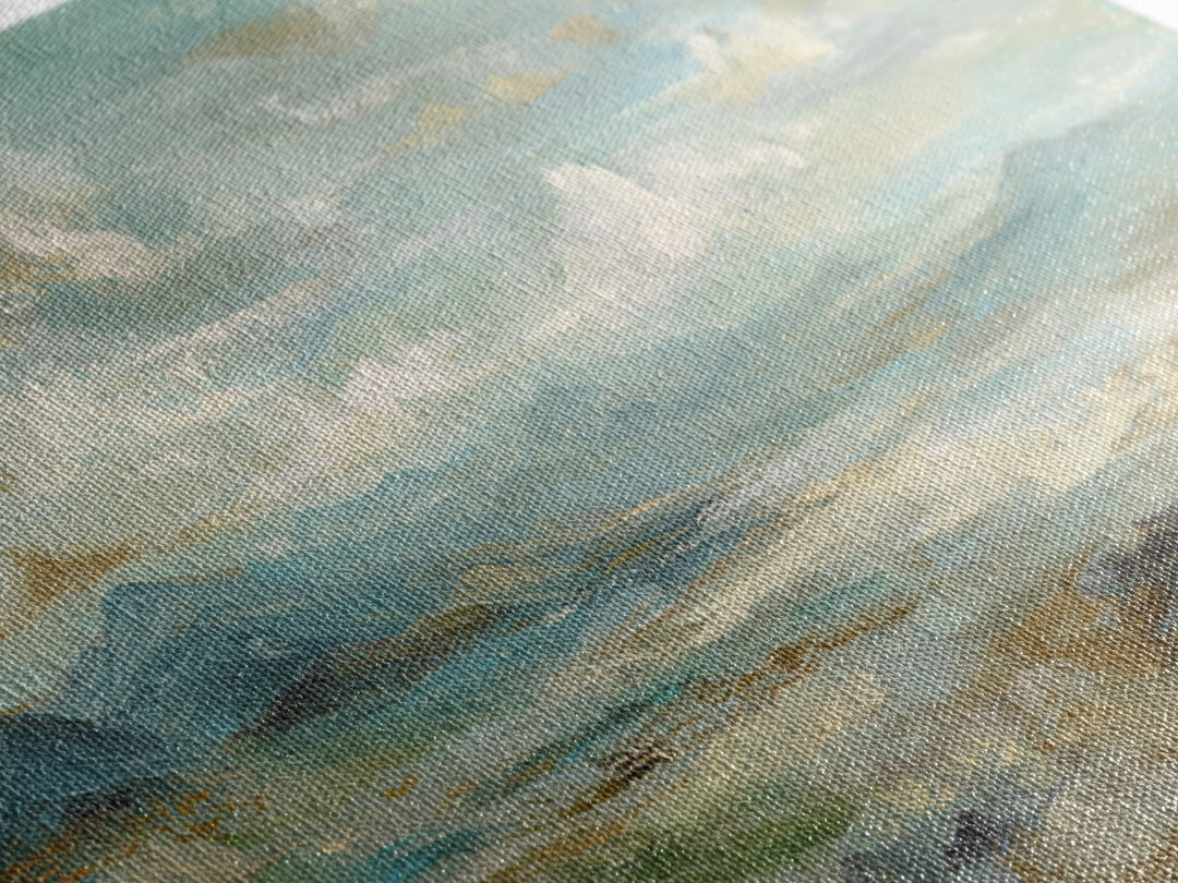 Soft Mountain Landscape Canvas Print, Medical Office Art, Medical Office Decor, Office Decor, Fine Art, Calm, Nurse Wall Art, MOA-3x1-42